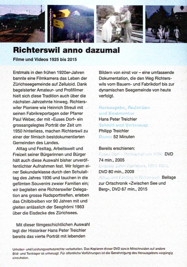 Richterswil anno dazumal (DVD) – Bild 2